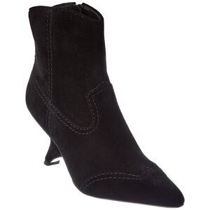 Simkhai Shadow Suede Western Bootie, Black